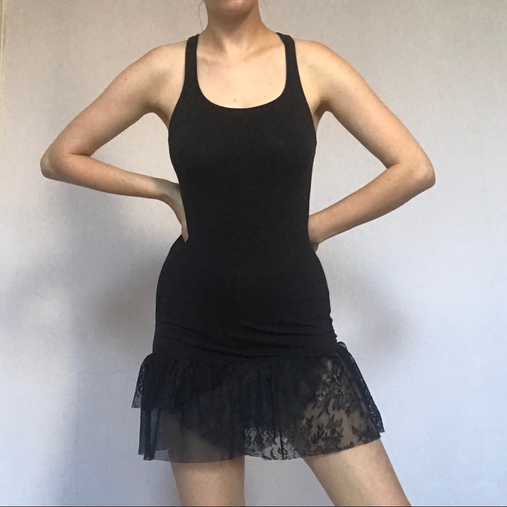 Black lace halter dress by Free People🖤